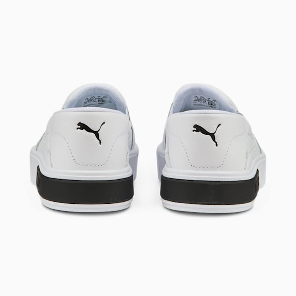 Cali Star Slip-On Leather Sneakers Women, Puma White-Puma Black, large-ZAF
