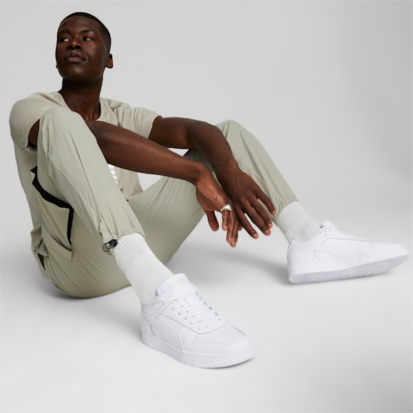 RBD Game Low Sneakers, Puma White-Puma White-Puma Team Gold, large-ZAF