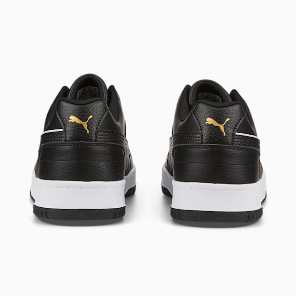 RBD Game Low Sneakers, Puma Black-Puma White-Puma Team Gold, large-ZAF