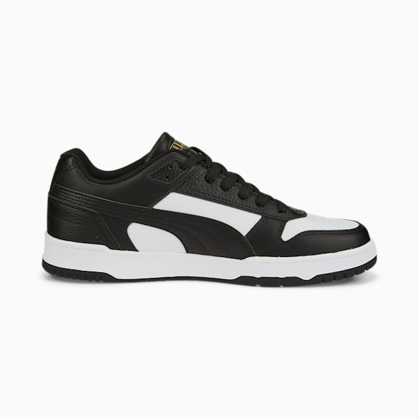 RBD Game Low Sneakers, Puma Black-Puma White-Puma Team Gold, large-ZAF