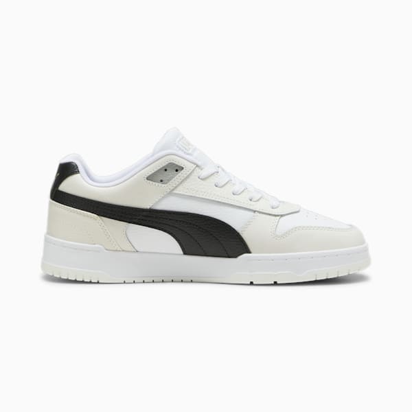 RBD Game Low Sneakers, Puma White-Puma Black-Vapor Gray, large-ZAF
