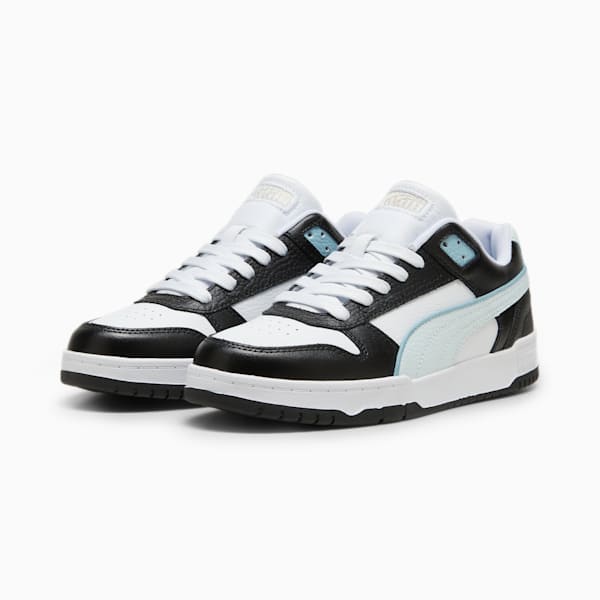 RBD Game Low Sneakers, PUMA Black-Puma White-Dewdrop, large-ZAF