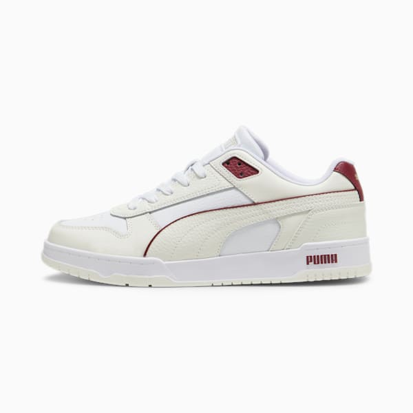 RBD Game Low Sneakers, Warm White-Puma White-Team Regal Red-PUMA Gold, large-ZAF