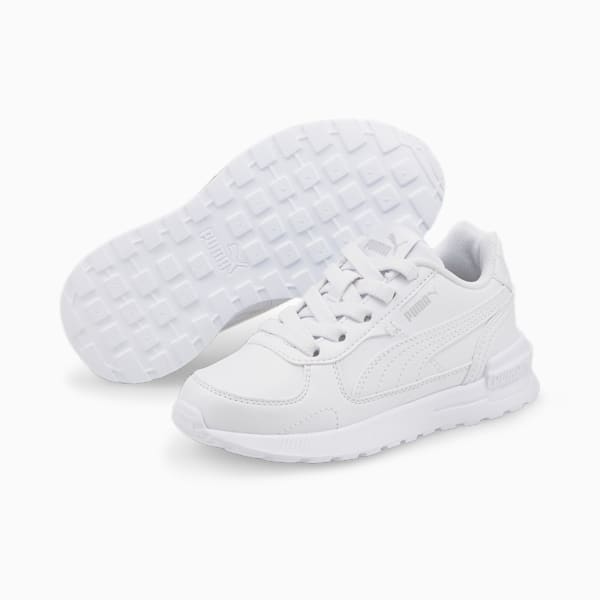 Zapatillas Graviton SL AC para niños ADP, Puma White-Puma White-Gray Violet, large-ARG