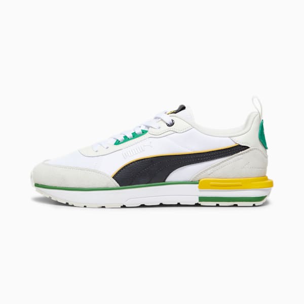 Zapatillas PUMA R22 ADP, PUMA White-PUMA Black-Vapor Gray-Yellow Sizzle, large-ARG