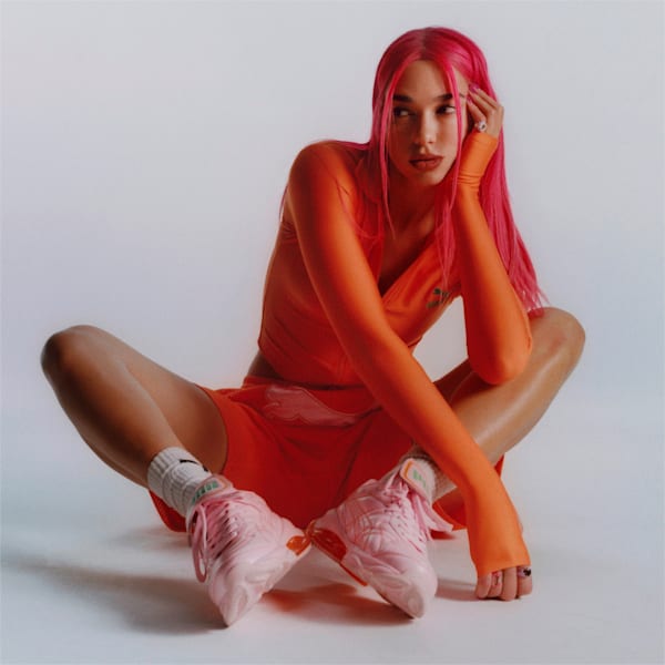 PUMA x DUA LIPA Cell Dome King ML Women's Trainers, Pink Lady-Carrot-Irish Green, large-ZAF