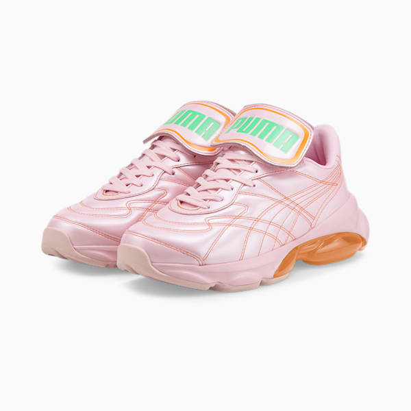 PUMA x DUA LIPA Cell Dome King ML Women's Trainers, Pink Lady-Carrot-Irish Green, large-ZAF
