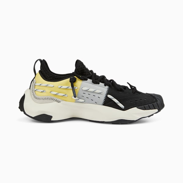 Plexus Retro Sneakers, Puma Black-Pale Lemon, large-ZAF