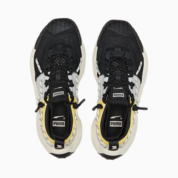 Plexus Retro Sneakers, Puma Black-Pale Lemon, large-ZAF