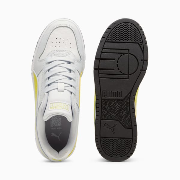 RBD Game Low Sneakers Youth, Silver Mist-Lime Sheen-PUMA Black, large-ZAF