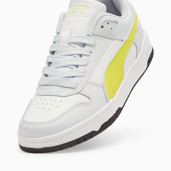 RBD Game Low Sneakers Youth, Silver Mist-Lime Sheen-PUMA Black, large-ZAF
