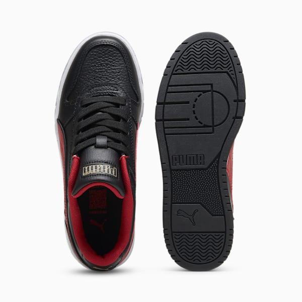 RBD Game Low Sneakers Youth, PUMA Black-PUMA Gold-Club Red, large-ZAF