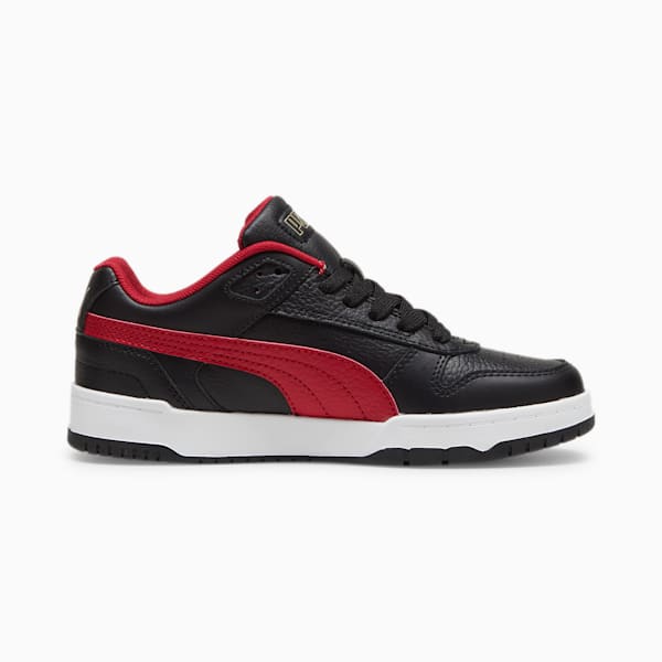 RBD Game Low Sneakers Youth, PUMA Black-PUMA Gold-Club Red, large-ZAF