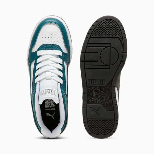 RBD Game Low Sneakers Youth, Cold Green-PUMA Black-PUMA White, large-ZAF