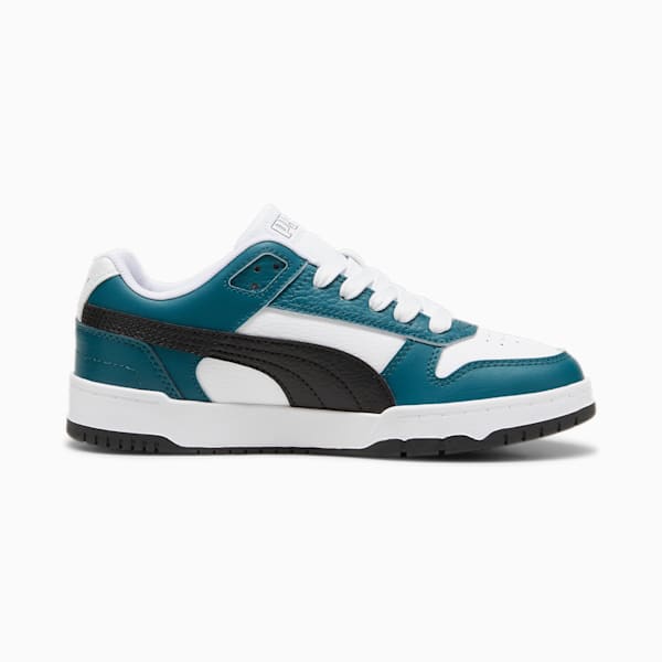 RBD Game Low Sneakers Youth, Cold Green-PUMA Black-PUMA White, large-ZAF