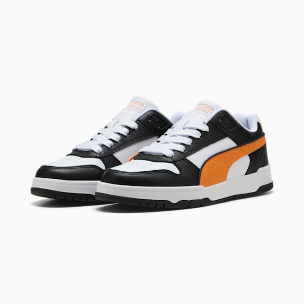 RBD Game Low Sneakers Youth, PUMA Black-Dark Poppy-Puma White, large-ZAF
