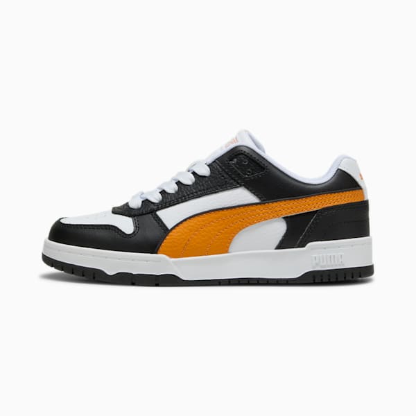 RBD Game Low Sneakers Youth, PUMA Black-Dark Poppy-Puma White, large-ZAF