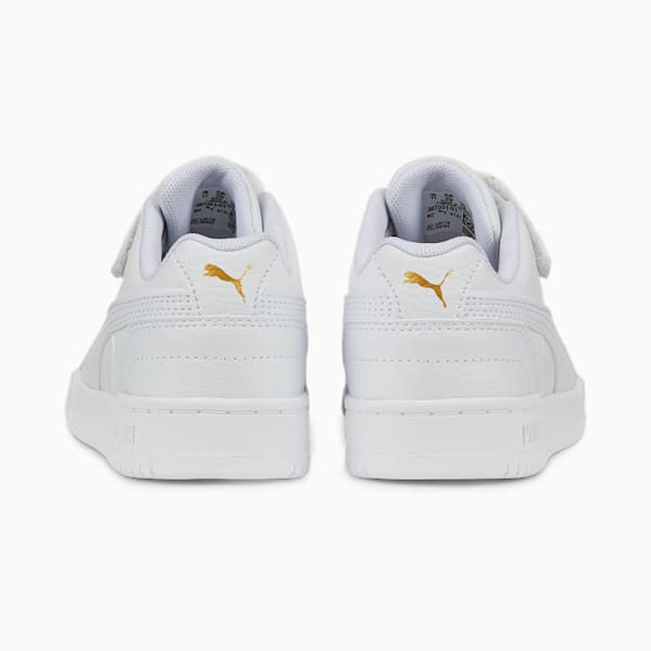 RBD Game Low Sneakers Kids, Puma White-Puma White-Puma Team Gold, large-ZAF