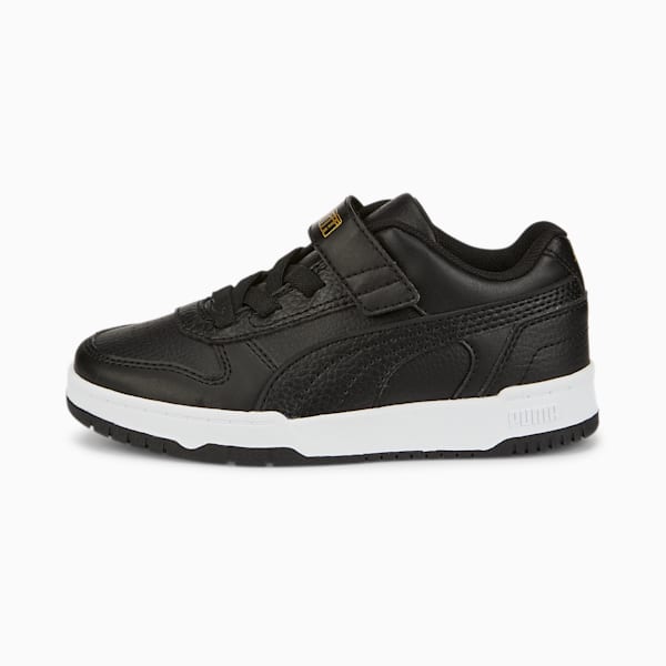 RBD Game Low Sneakers Kids, Puma Black-Puma Black-Puma Team Gold-PUMA White, large-ZAF