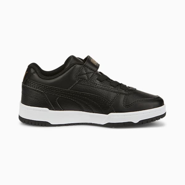 RBD Game Low Sneakers Kids, Puma Black-Puma Black-Puma Team Gold-PUMA White, large-ZAF