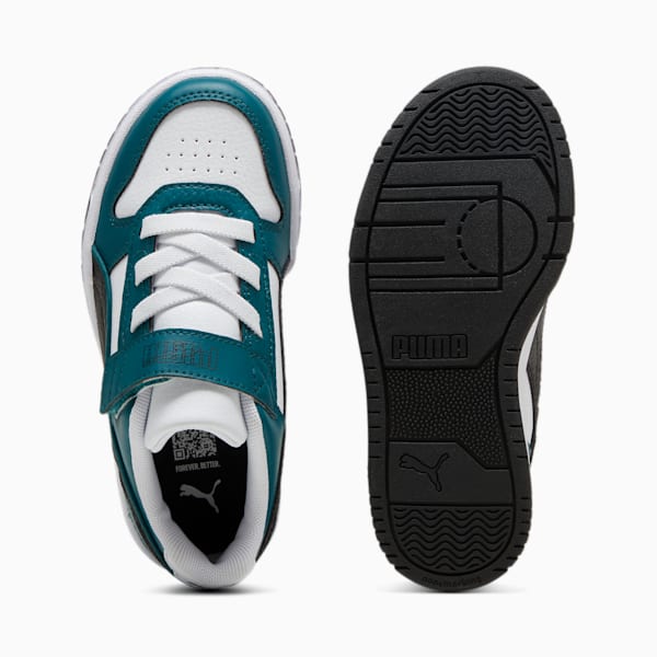 RBD Game Low Sneakers Kids, Cold Green-PUMA Black-PUMA White, large-ZAF