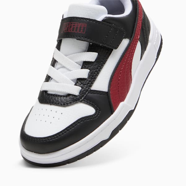 RBD Game Low Sneakers Kids, PUMA Black-Intense Red-PUMA White, large-ZAF
