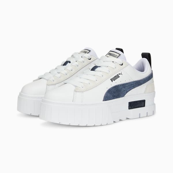 Mayze Mix Women's Sneakers, Puma White-Parisian Night, large-ZAF