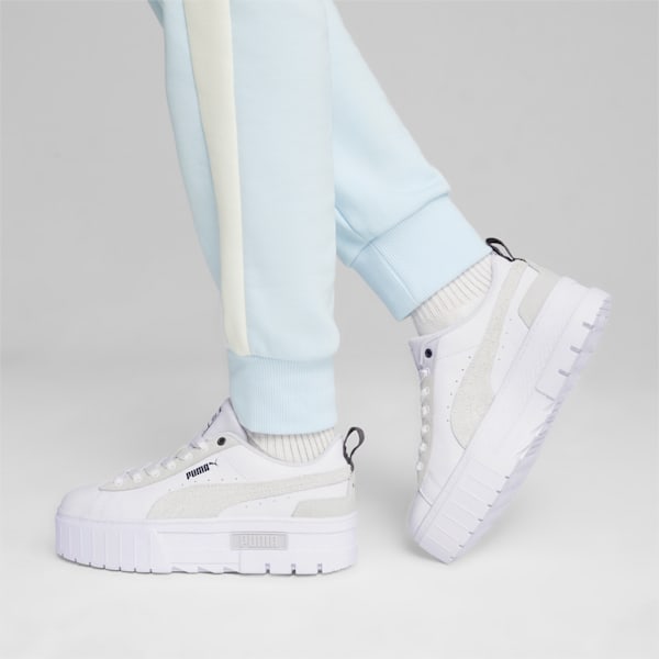 Mayze Mix Women's Sneakers, PUMA White-Dark Coal, large-ZAF