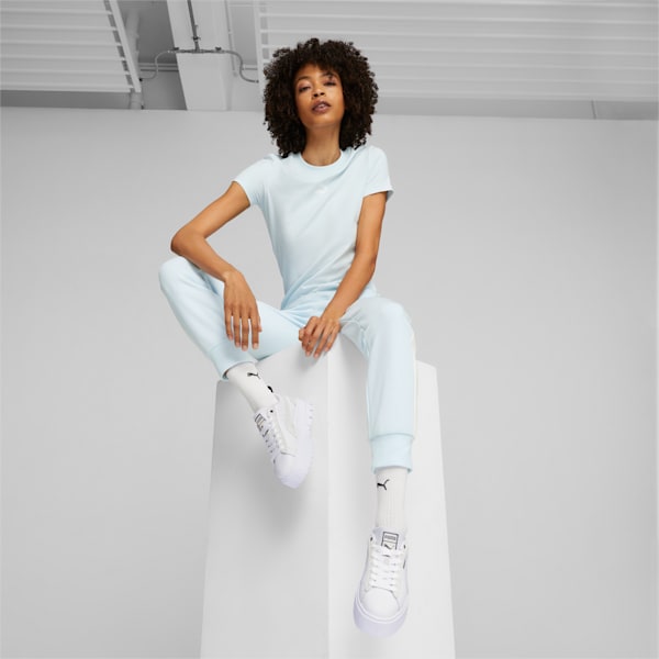 Mayze Mix Women's Sneakers, PUMA White-Dark Coal, large-ZAF