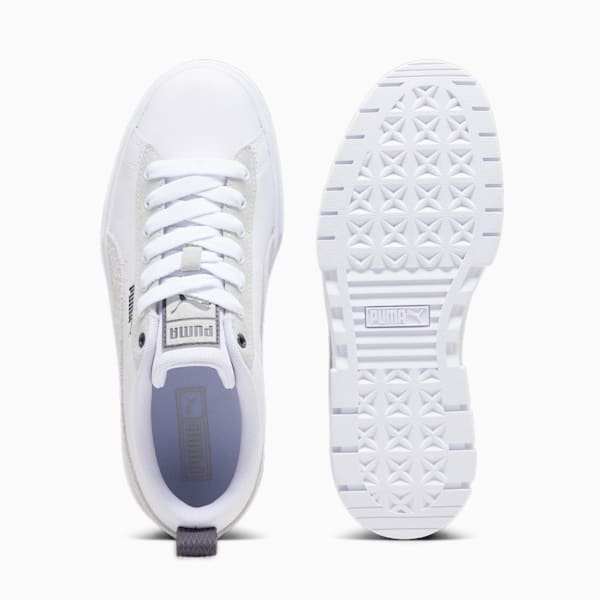 Mayze Mix Women's Sneakers, PUMA White-Dark Coal, large-ZAF