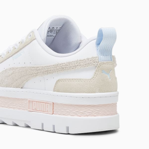 Zapatillas Mayze Mix para mujer, PUMA White-Alpine Snow, large-ARG