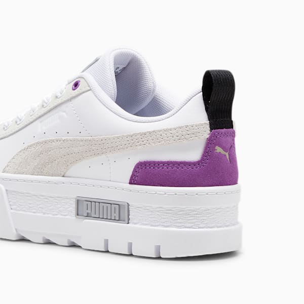 Zapatillas Mayze Mix para mujer, PUMA White-Ultraviolet, large-ARG