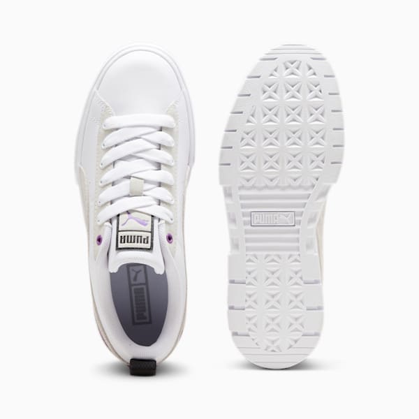 Zapatillas Mayze Mix para mujer, PUMA White-Ultraviolet, large-ARG