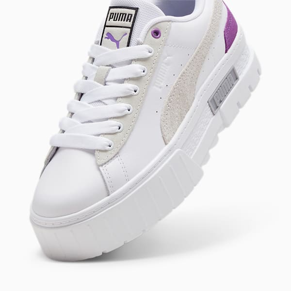 Zapatillas Mayze Mix para mujer, PUMA White-Ultraviolet, large-ARG