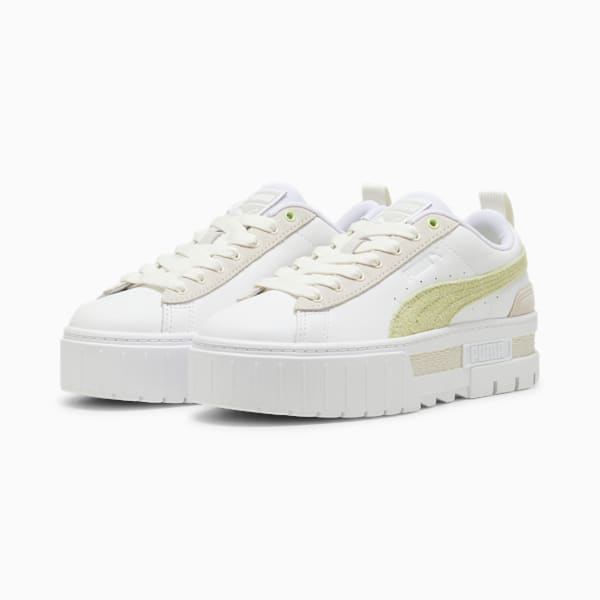 Zapatillas Mayze Mix para mujer, PUMA White-Cool Cucumber, large-ARG