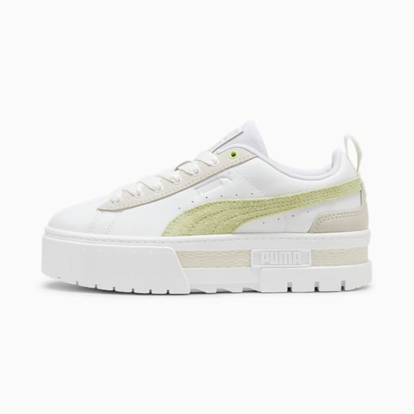 Zapatillas Mayze Mix para mujer, PUMA White-Cool Cucumber, large-ARG