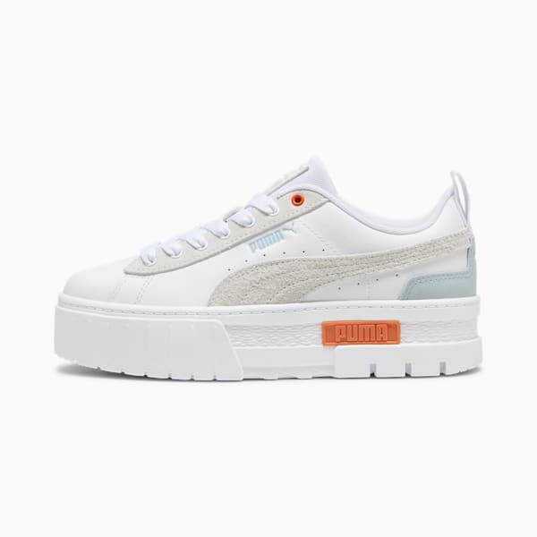 Zapatillas Mayze Mix para mujer, PUMA White-Maple Syrup, large-ARG