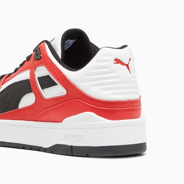 Slipstream Leather Sneakers, PUMA White-PUMA Black-PUMA Red, large-ZAF