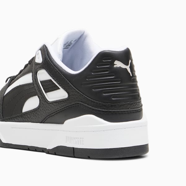 Slipstream Leather Sneakers, PUMA White-PUMA Black-PUMA Black, large-ZAF