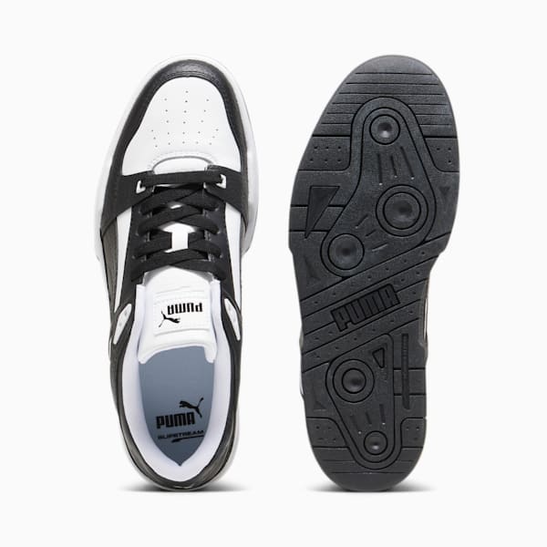 Slipstream Leather Sneakers, PUMA White-PUMA Black-PUMA Black, large-ZAF