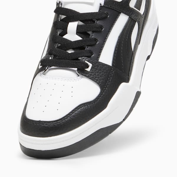 Slipstream Leather Sneakers, PUMA White-PUMA Black-PUMA Black, large-ZAF