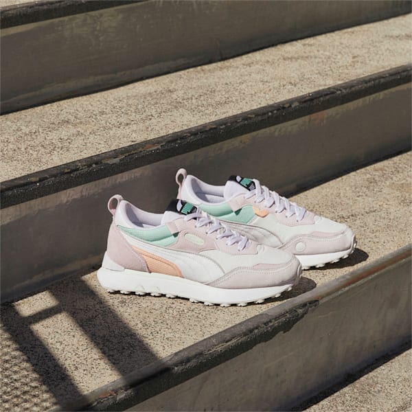 Rider FV Sneakers, Puma White-Lavender Fog, large-ZAF