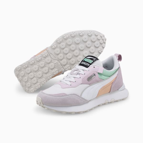 Rider FV Sneakers, Puma White-Lavender Fog, large-ZAF