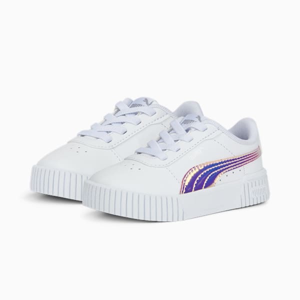 Zapatillas Carina 2.0 Holo para infantes, Puma White-Puma Silver, large-ARG