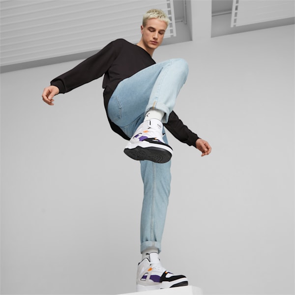 Slipstream Hi Heritage Sneakers, Puma White-Team Violet, large-ZAF