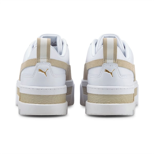 Zapatillas Mayze Lth para mujer, PUMA White-Peyote, large-ARG