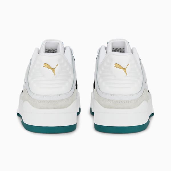 Slipstream Suede FS Sneakers, Puma White-Puma Black-Varsity Green, large-ZAF