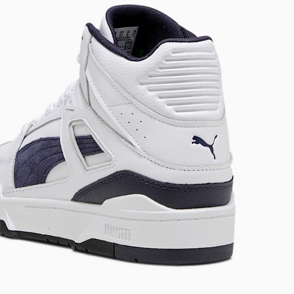 Slipstream Hi Leather Sneakers, Puma White-New Navy, large-MEX