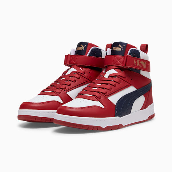 Zapatillas RBD Game ADP, PUMA Gold-Club Red-New Navy, large-ARG