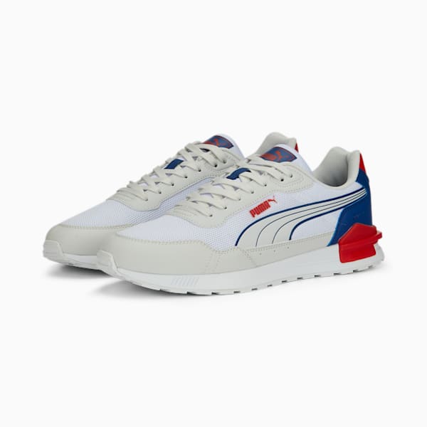 Zapatillas Graviton Mega ADP, PUMA White-Feather Gray-PUMA Red-Clyde Royal, large-ARG